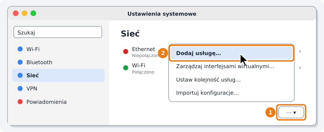 Step 3: Click “···” → “Add Service…”