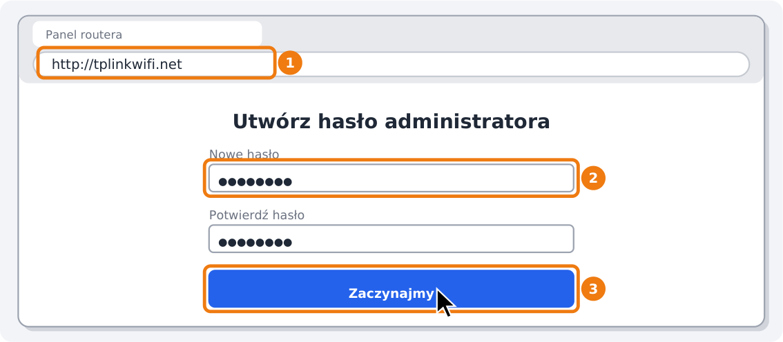 Step 2: Open the router’s panel in a browser