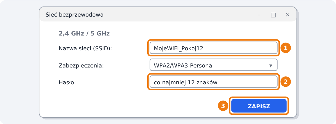 Step 6: Set your own Wi-Fi name and password